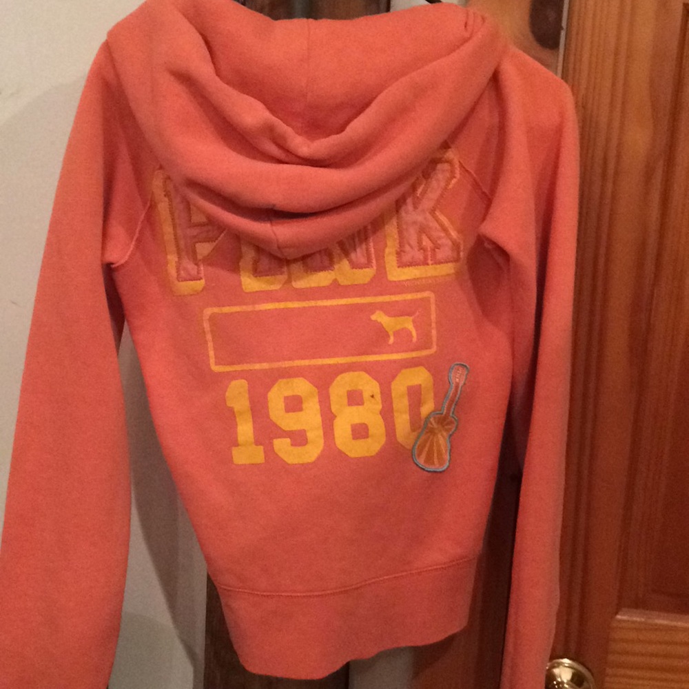 Victoria’s Secret orange hoodie size small